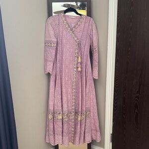 Ansab Jehangir 2 pc Lavender Embroidered Angharkha